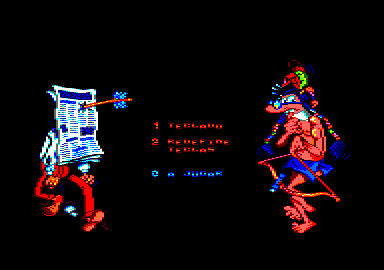Mortadelo y Filemón II: Safari Callejero (Amstrad CPC) screenshot: Main menu