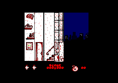 Mortadelo y Filemón II: Safari Callejero (Amstrad CPC) screenshot: The elevator