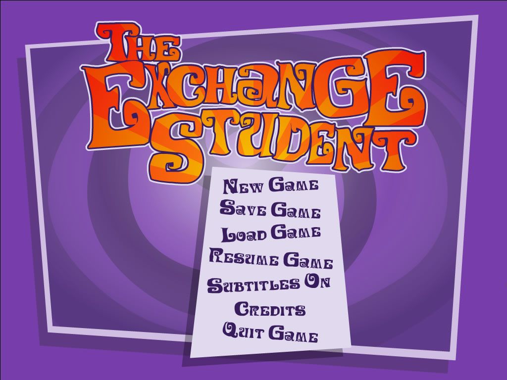 The Exchange Student: Episode 1 - First Day in Sweden (Windows) screenshot: Main game screen