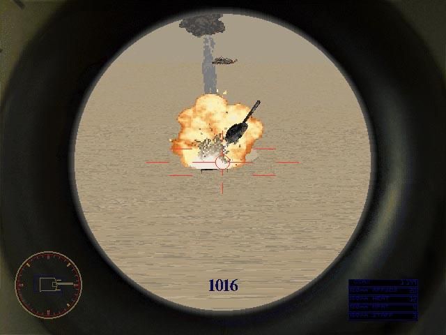 M1 Tank Platoon II (Windows) screenshot: Thats a Kill!