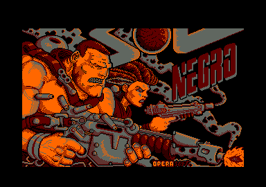 Screenshot of Sol Negro (Amstrad CPC, 1988) - MobyGames