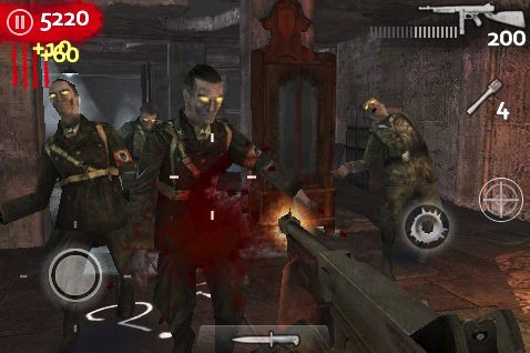 Call of Duty: World at War - Zombies (iPhone) screenshot: More zombies