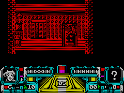 Dalek Attack (ZX Spectrum) screenshot: Free these prisoners to get the access key.