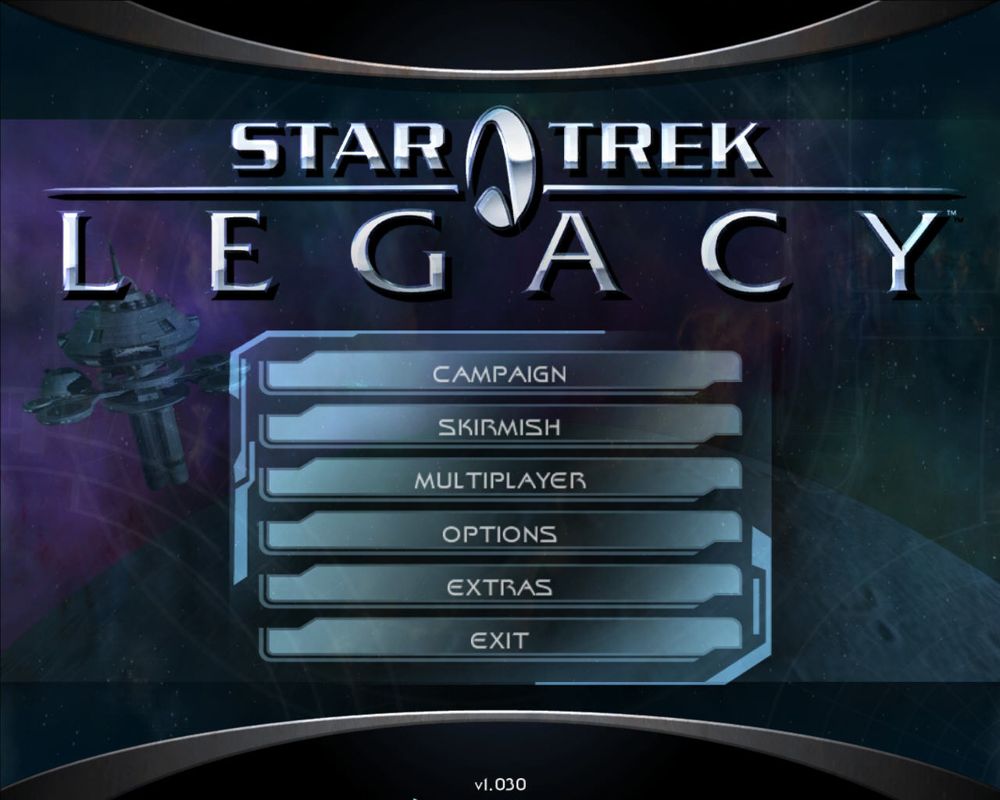 Star Trek: Legacy (Windows) screenshot: Main menu