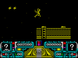 Dalek Attack (ZX Spectrum) screenshot: These pickups give your Sonic Screwdriver power.