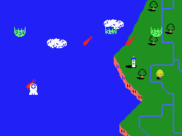 TwinBee (MSX) screenshot: Hit by an object