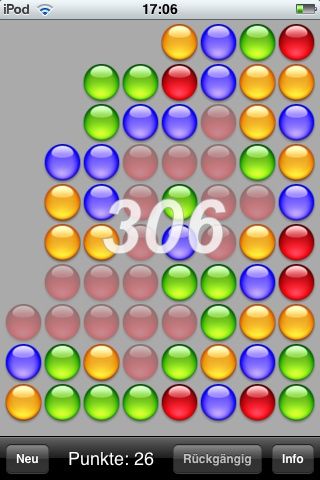 reMovem (iPhone) screenshot: 306 points - that's much.