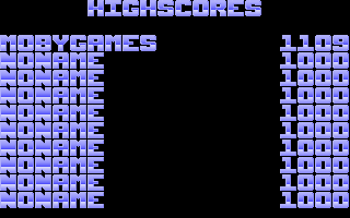 Kid (DOS) screenshot: High scores!
