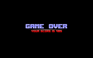 Kid (DOS) screenshot: Game over!