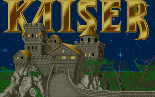 Kaiser (DOS) screenshot: Title screen.