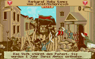 Kaiser (DOS) screenshot: The people are revolting!
