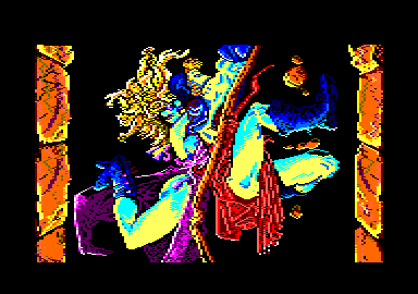 Nonamed (Amstrad CPC) screenshot: Title screen