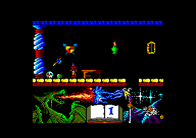 Nonamed (Amstrad CPC) screenshot: A skull