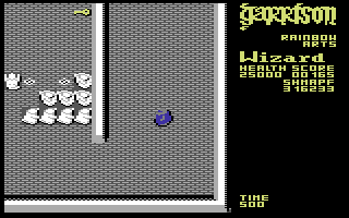 Garrison (Commodore 64) screenshot: The first enemies are ghosts.