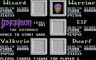 Garrison (Commodore 64) screenshot: Now, which player gets to control whom?