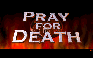 Pray for Death (DOS) screenshot: Title screen