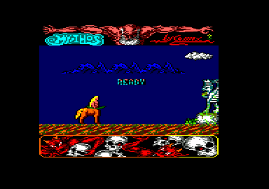 Mythos (Amstrad CPC) screenshot: The action begins
