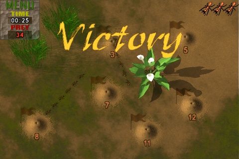 Screenshot of Ant Wars SE (iPhone, 2009) - MobyGames