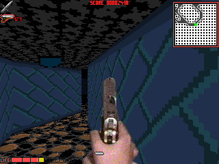 The Hidden Below (DOS) screenshot: Another random corridor.