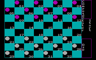 Strategy Games (DOS) screenshot: Checkers
