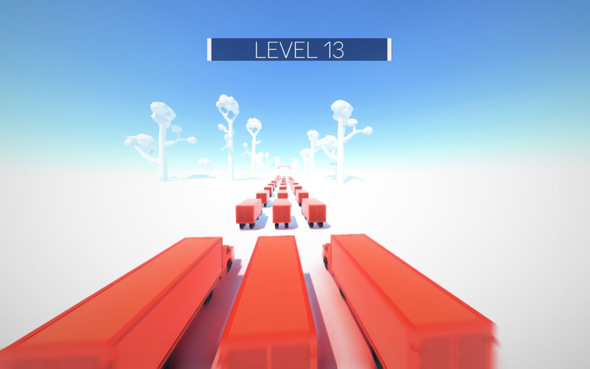 Super Truck (Windows) screenshot: Start of level 13, which is not the thirteenth level in the series as the game draws from a selection.