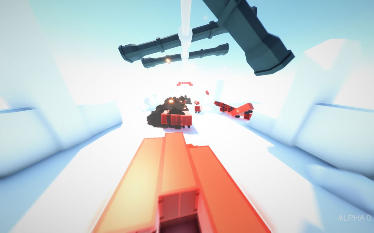 Super Truck (Windows) screenshot: This level introduces giant hammers.