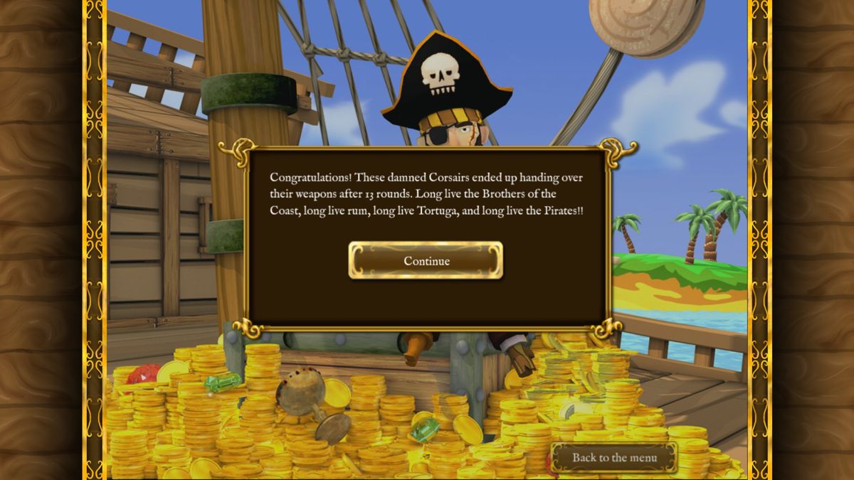 Pirates vs Corsairs: Davy Jones's Gold (Windows) screenshot: Victory!