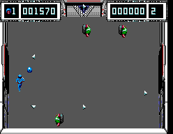 Smash T.V. (SEGA Master System) screenshot: ...because they explode shrapnel style