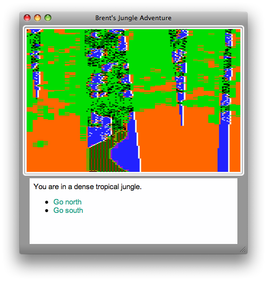 Brent's Jungle Adventure (Macintosh) screenshot: Starting location