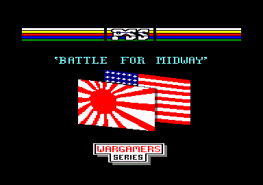 Battle for Midway (Amstrad CPC) screenshot: Title and loading screen