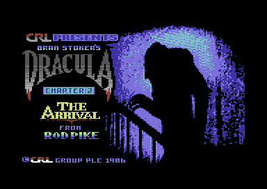 Dracula (Commodore 64) screenshot: Title screen for chapter 2
