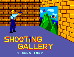 Shooting Gallery (SEGA Master System) screenshot: Title