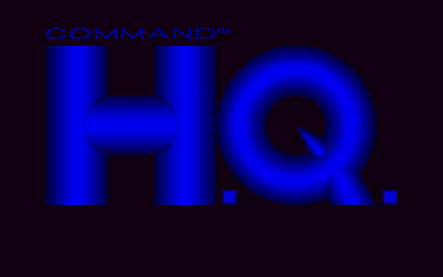 Command H.Q. (PC-98) screenshot: Title screen