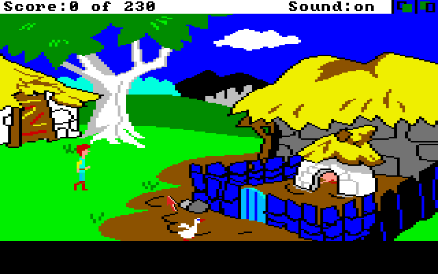 The Black Cauldron (Amiga) screenshot: Here piggy piggy, c'mon, I'm not in the mood to play hide and seek now.