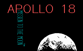 Apollo 18: Mission to the Moon (DOS) screenshot: Title Screen (EGA)