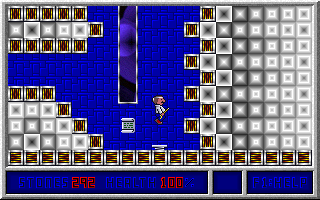 Clyde's Revenge (DOS) screenshot: Using a spring