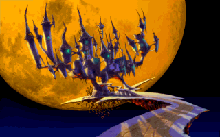 Brain Dead 13 (DOS) screenshot: A spooooky castle