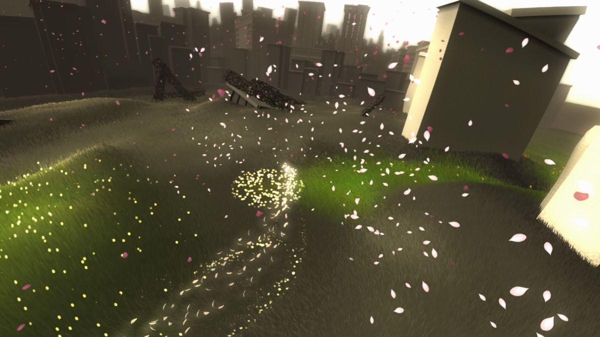 Flower (PlayStation 4) screenshot: Revitalizing the city