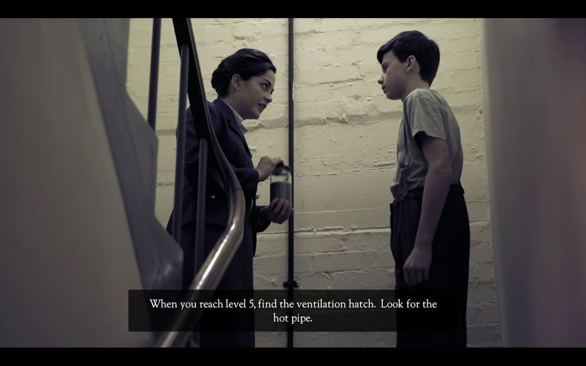 The Bunker (Windows) screenshot: His mother has a task for young John.