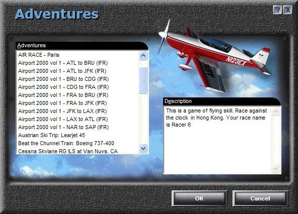 Airport 2000: Volume 1 (Windows) screenshot: The new adventures have been installed, they all begin with "Airport 2000 vol 1"