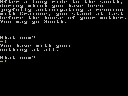 Diarmid (ZX Spectrum) screenshot: Part One: The first game screen