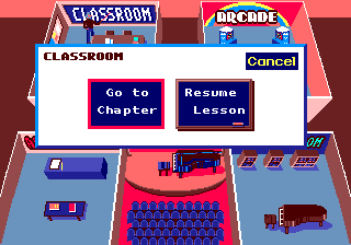 The Miracle Piano Teaching System (Genesis) screenshot: Classroom options