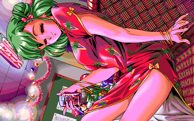 Gokko Vol. 03: Etcetera (PC-98) screenshot: Ahh, beautiful dress...