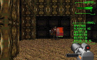 Rex Blade: The Battle Begins (DOS) screenshot: A red keycard