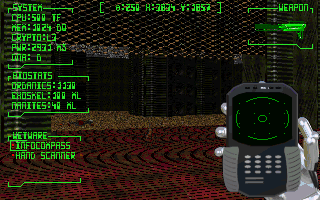 Rex Blade: The Battle Begins (DOS) screenshot: Portable radar