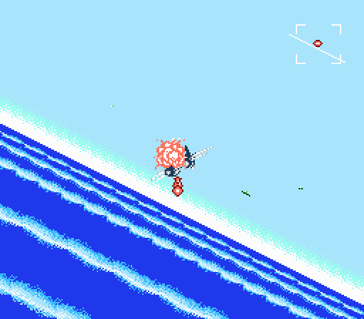 After Burner II (NES) screenshot: ... before being shot down.