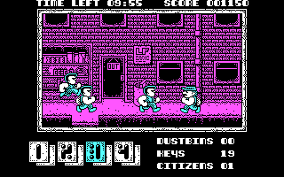 Joe Blade II (DOS) screenshot: Seems to be trouble everywhere...