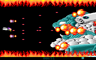 RS-2 (DOS) screenshot: Act 2, end-level boss