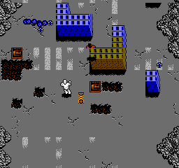 The Uncanny X-Men (NES) screenshot: Iceman and an Invincibilty powerup