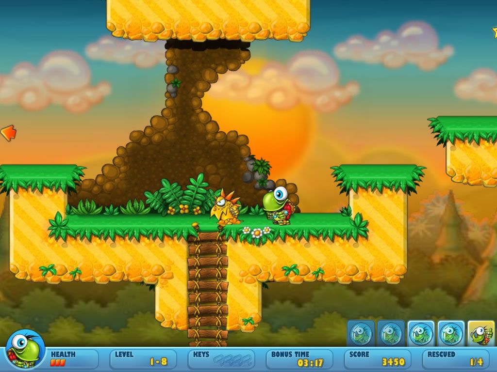 Screenshot of Turtix: Rescue Adventure (Windows, 2008) - MobyGames